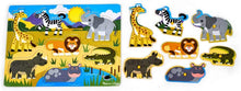 Load image into Gallery viewer, Melissa and Doug Wooden Peg Puzzle - Safari