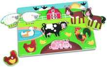 Load image into Gallery viewer, Melissa and Doug Wooden Peg Puzzle - Farm