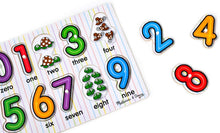 Load image into Gallery viewer, Melissa and Doug Wooden Peg Puzzle - Numbers