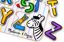 Load image into Gallery viewer, Melissa and Doug Wooden Peg Puzzle - Letters