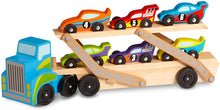 Load image into Gallery viewer, Melissa and Doug Mega Race Car Carrier