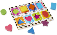 Load image into Gallery viewer, Melissa and Doug Wooden Chunky Puzzle - Shapes