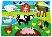Load image into Gallery viewer, Melissa and Doug Wooden Peg Puzzle - Farm