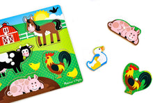 Load image into Gallery viewer, Melissa and Doug Wooden Peg Puzzle - Farm