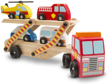 Load image into Gallery viewer, Melissa and Doug Emergency Vehicle Carrier