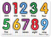 Load image into Gallery viewer, Melissa and Doug Wooden Peg Puzzle - Numbers