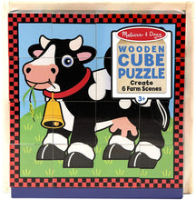 Load image into Gallery viewer, Melissa and Doug 24 Piece Farm Cube Puzzle