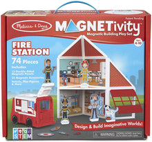 Load image into Gallery viewer, Melissa and Doug Magnetivity Building Set - Fire Station