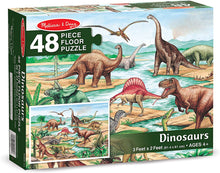 Load image into Gallery viewer, Melissa and Doug 48 Piece Floor Puzzle - Dinosaurs