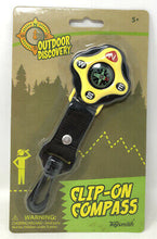 Load image into Gallery viewer, Outdoor Discovery Clip On Compass