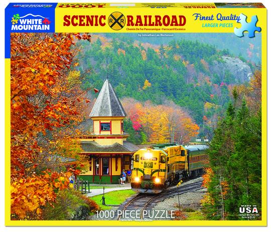 White Mountain 1000 Piece Jigsaw Puzzle - Scenic Railroad