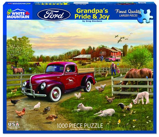 White Mountain 1000 Piece Jigsaw Puzzle - Grandpa's Pride and Joy