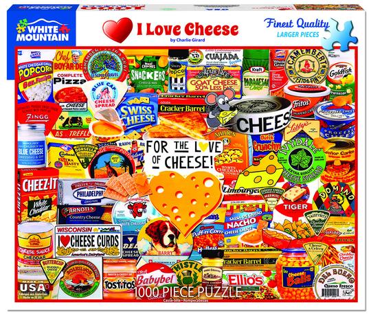 White Mountain 1000 Piece Jigsaw Puzzle - I Love Cheese