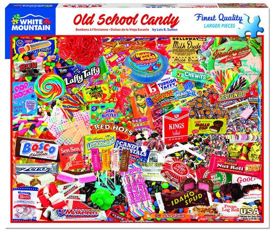 White Mountain 550 Piece Jigsaw Puzzle - Old School Candy