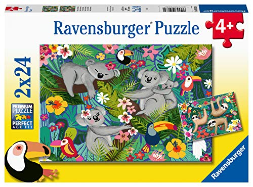 Ravensburger 2x24 Piece Jigsaw Puzzles - Koalas and Sloths
