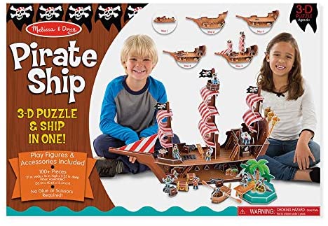 Melissa and Doug 3-D Puzzle - Pirate Ship