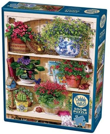 Cobble Hill 500 Piece Jigsaw Puzzle - Flower Cupboard