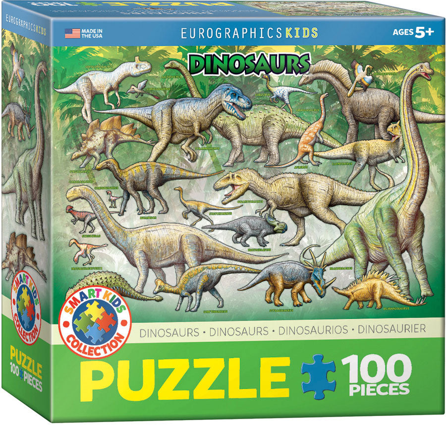 Eurographics 100 Piece Jigsaw Puzzle - Dinosaurs
