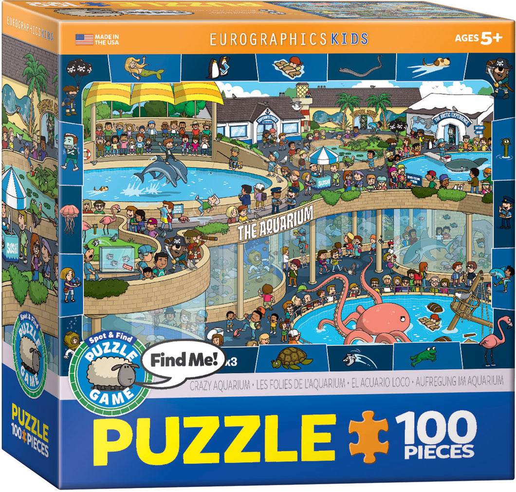 Eurographics 100 Piece Jigsaw Puzzle - The Crazy Aquarium
