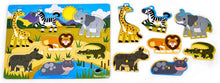 Load image into Gallery viewer, Melissa and Doug Wooden Peg Puzzle - Safari
