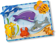 Load image into Gallery viewer, Melissa and Doug Wooden Chunky Puzzle - Sea Creatures
