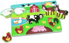Load image into Gallery viewer, Melissa and Doug Wooden Peg Puzzle - Farm
