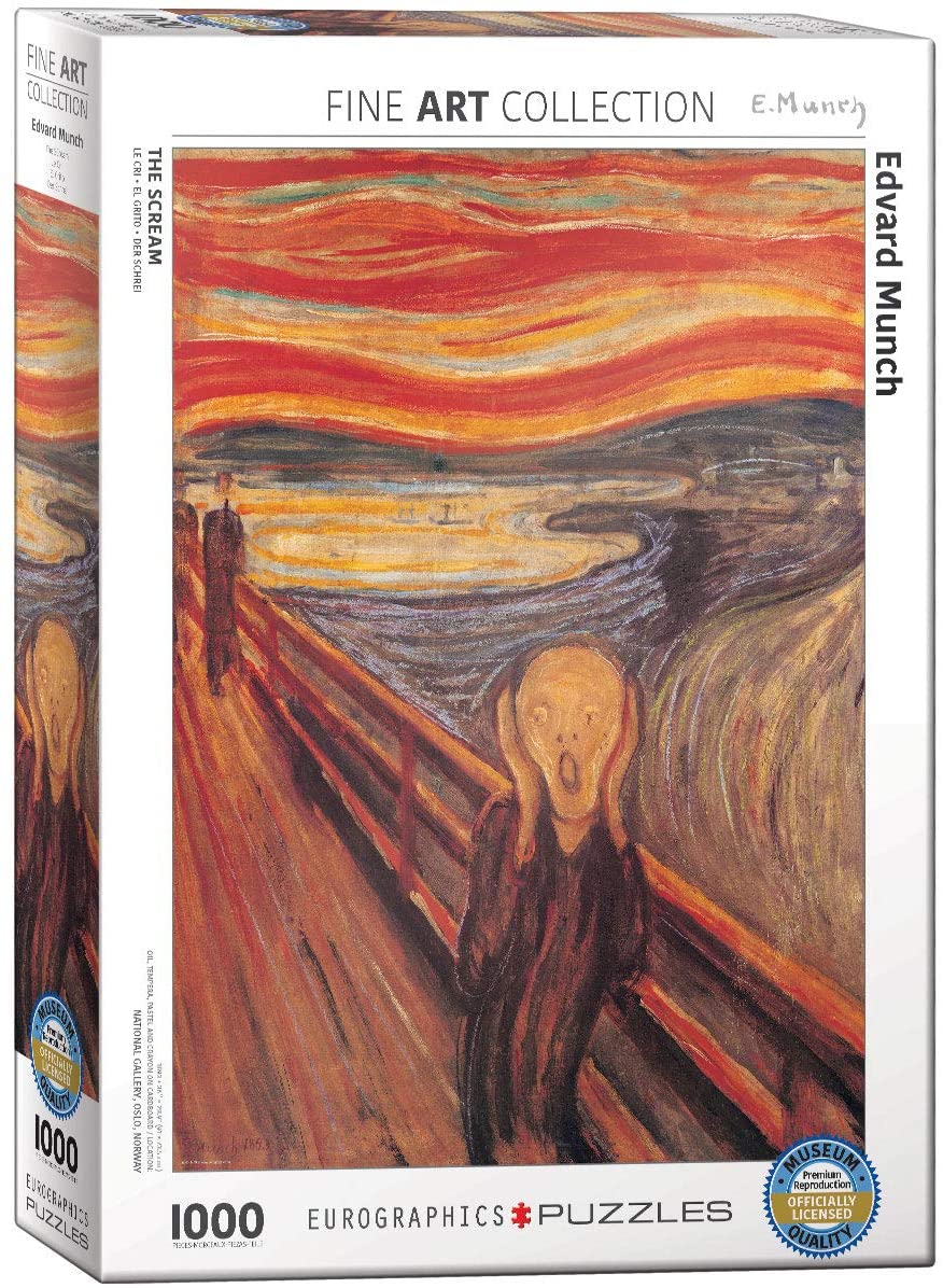 Eurographics 1000 Piece Jigsaw Puzzle - The Scream by Edvard Munch