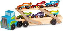 Load image into Gallery viewer, Melissa and Doug Mega Race Car Carrier
