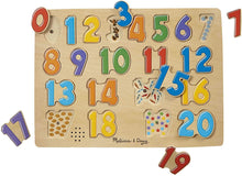 Load image into Gallery viewer, Melissa and Doug Wooden Sound Puzzle - Numbers
