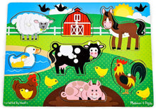 Load image into Gallery viewer, Melissa and Doug Wooden Peg Puzzle - Farm
