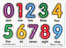 Load image into Gallery viewer, Melissa and Doug Wooden Peg Puzzle - Numbers
