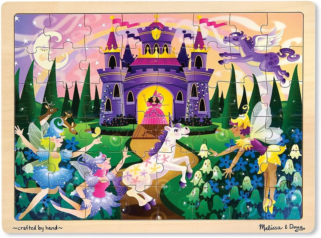 Melissa and Doug 48 Piece Wooden Tray Jigsaw Puzzle - Fairy Fantasy