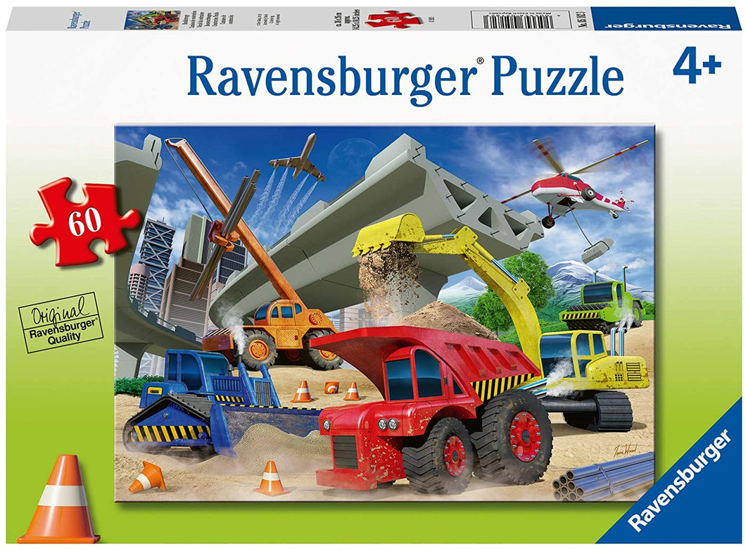 Ravensburger 60 Piece Jigsaw Puzzle - Construction Trucks