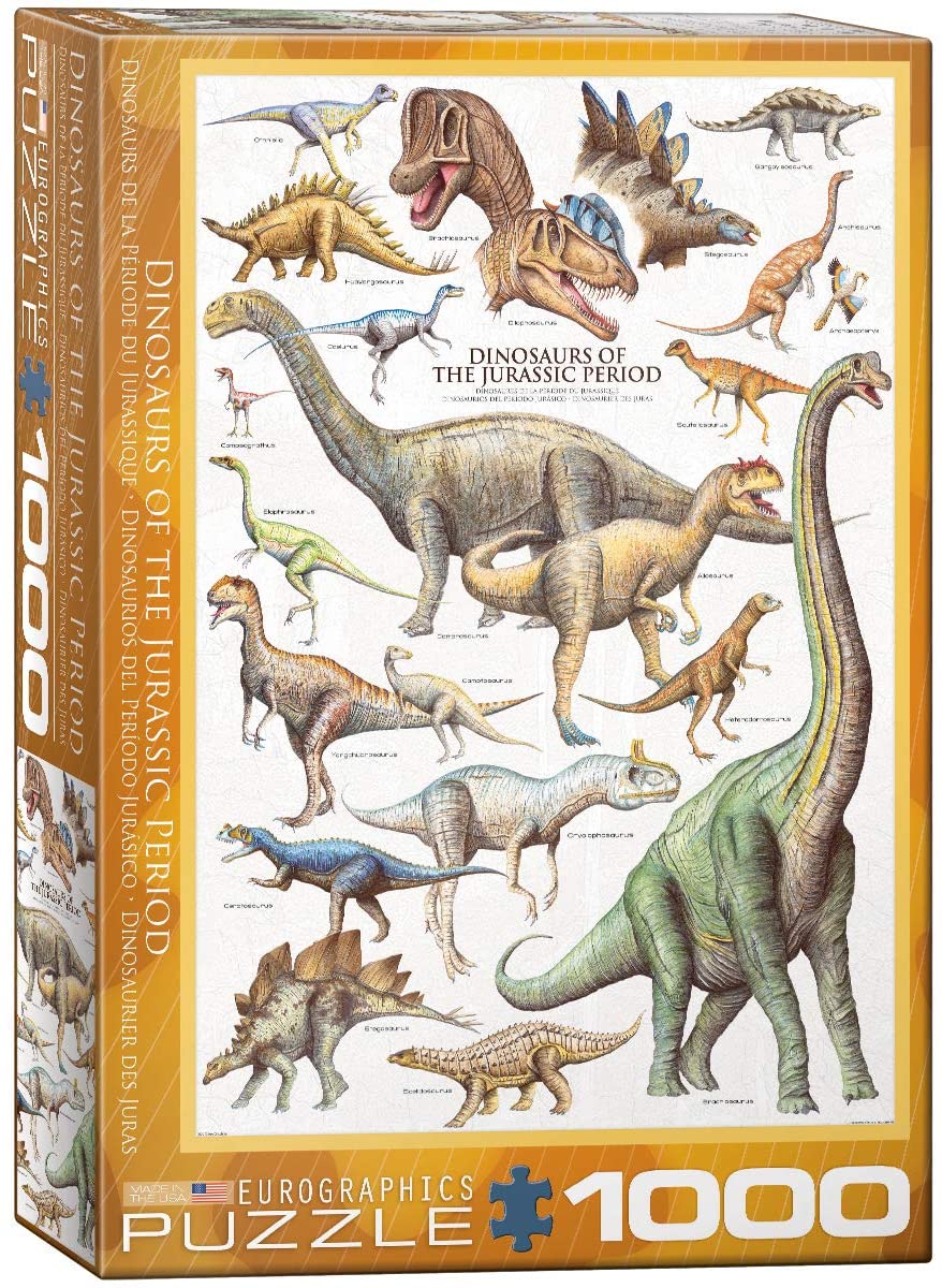 Eurographics 1000 Piece Jigsaw Puzzle - Dinosaurs of the Jurassic Period