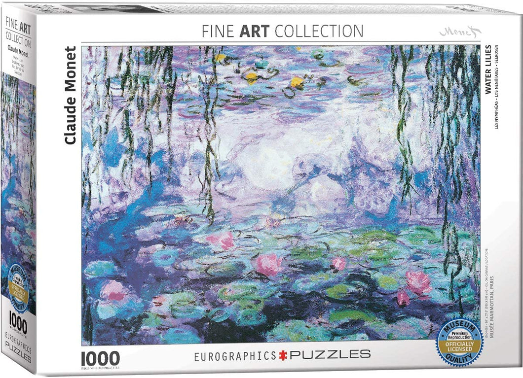 Eurographics 1000 Piece Jigsaw Puzzle - Claude Monet Water Lillies