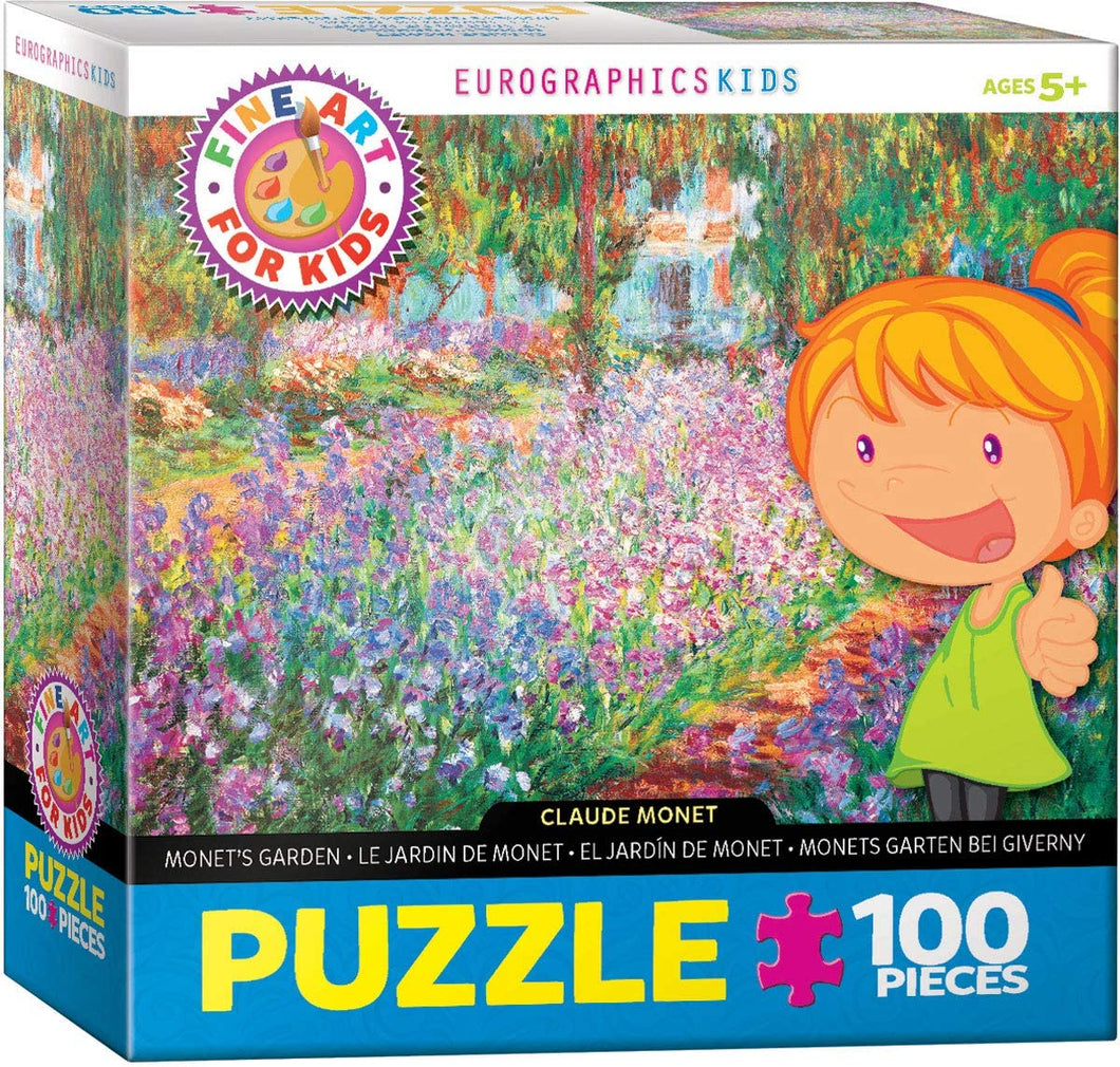 Eurographics 100 Piece Jigsaw Puzzle - Monet's Garden