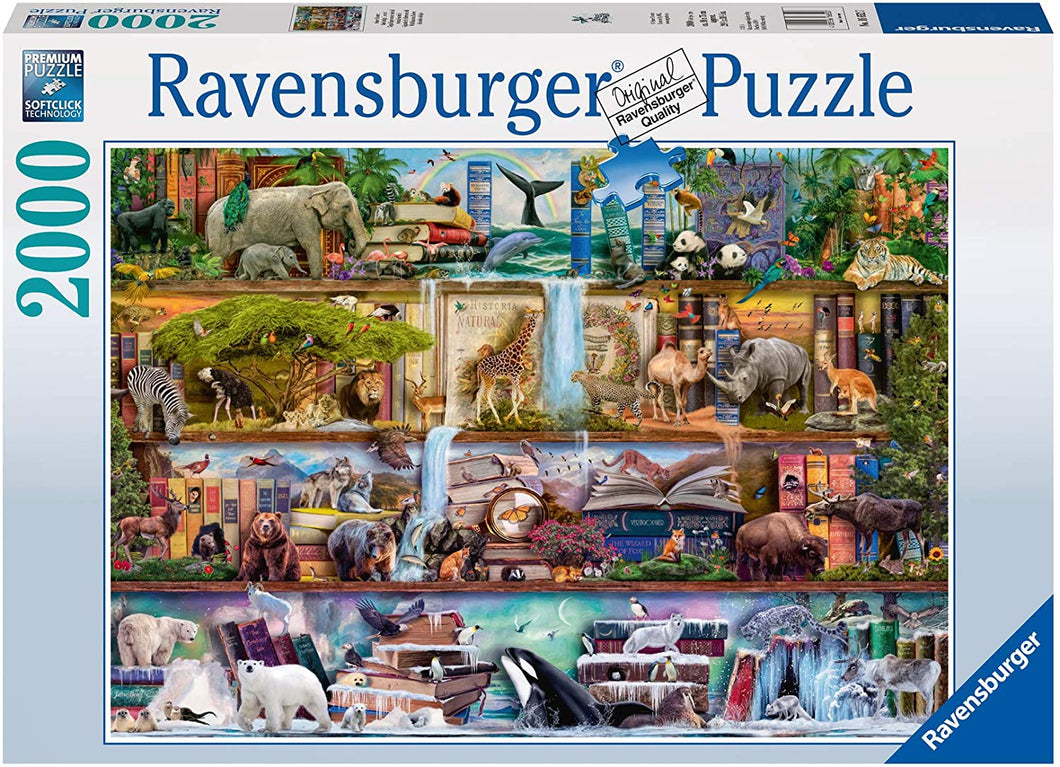 Ravensburger 2000 Piece Jigsaw Puzzle - Wild Kingdom Shelves