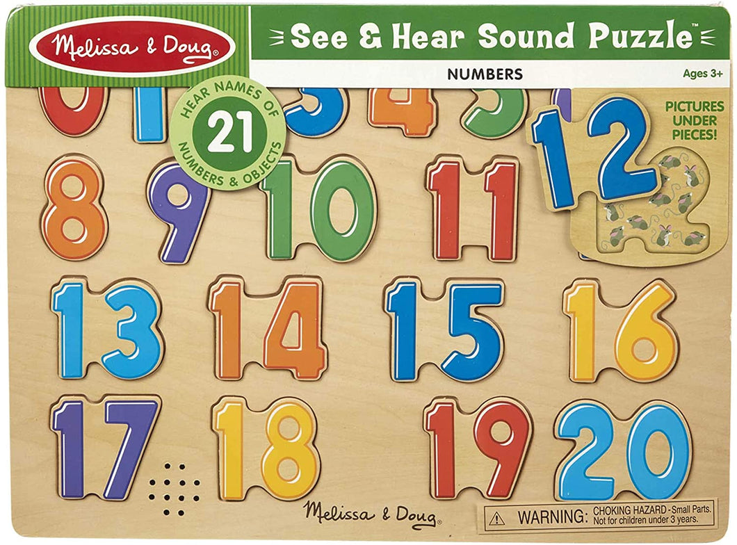 Melissa and Doug Wooden Sound Puzzle - Numbers