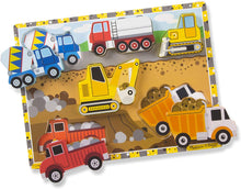 Load image into Gallery viewer, Melissa and Doug Wooden Chunky Puzzle - Construction

