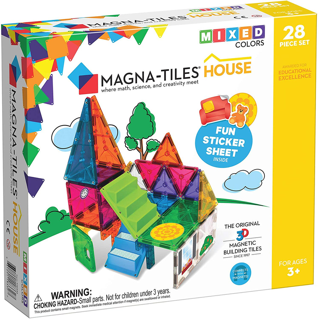 Magna Tiles Clear 28 Piece House Set