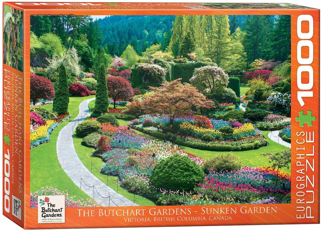 Eurographics 1000 Piece Jigsaw Puzzle -The Butchart Gardens Sunken Gardens