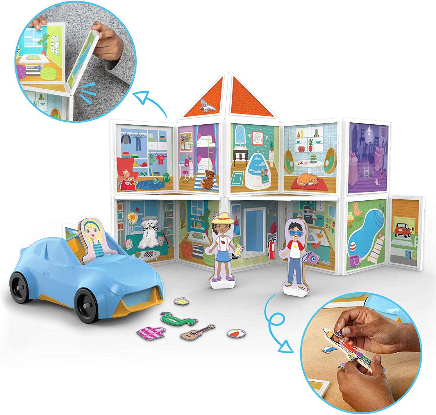 Melissa and Doug Magnetivity Building Set - Our House – Kinderladen