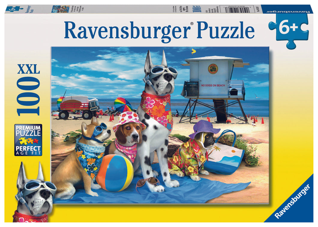 Ravensburger 100 Piece Jigsaw Puzzle - No Dogs On The Beach