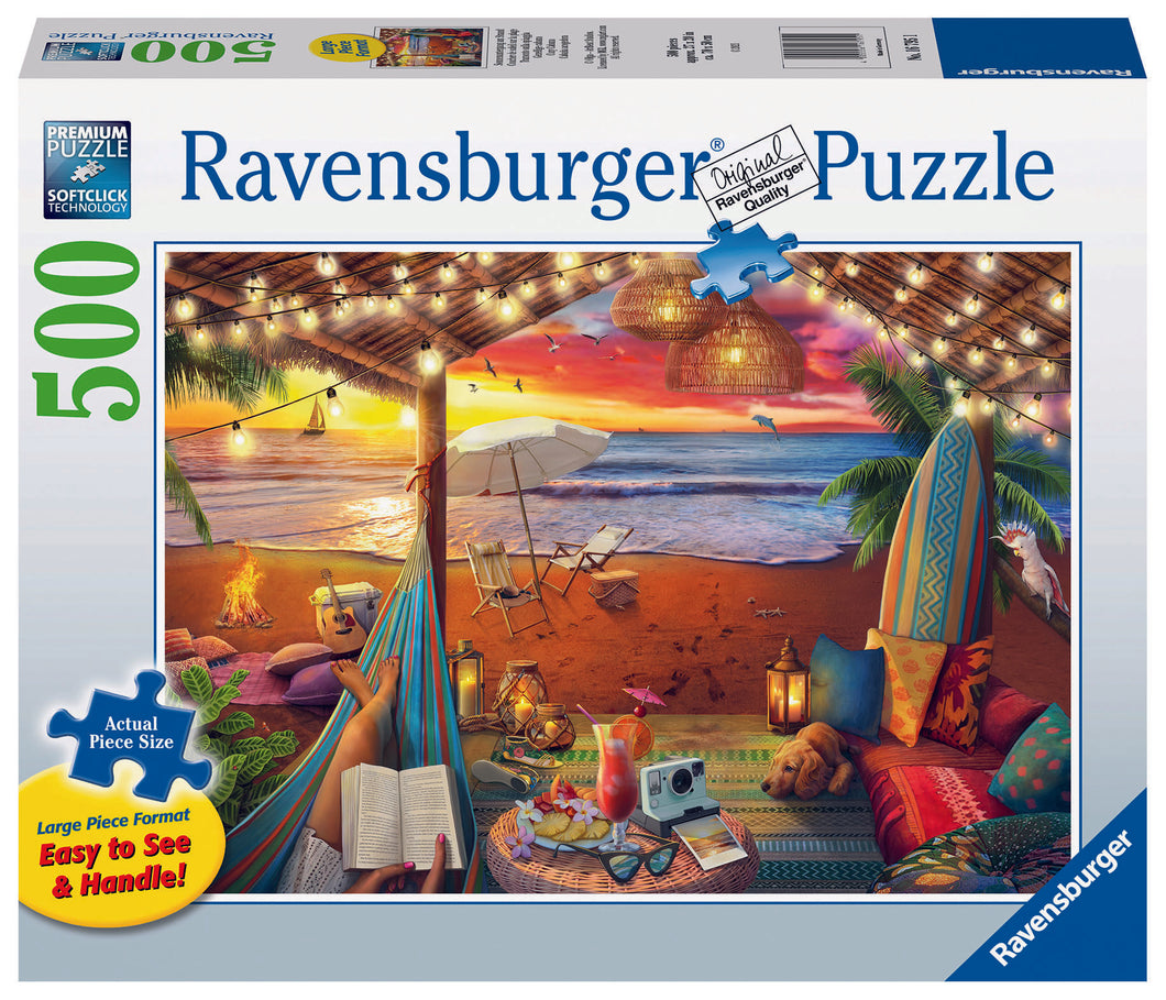 Ravensburger 500 Large Piece Jigsaw Puzzle - Cozy Cabana