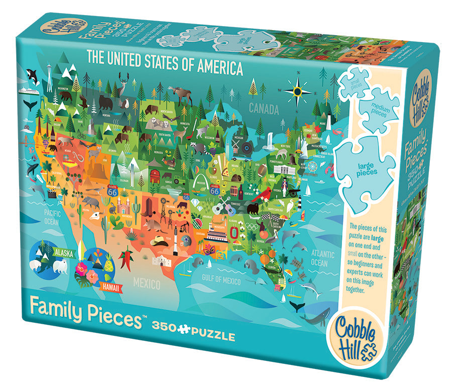 Cobble Hill 350 Piece Jigsaw Puzzle - United States Of America